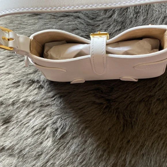 💎Altuzarra💎 NWT Mini Play Leather Baguette Bag, Optic White